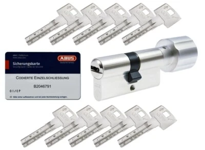 ABUS PFAFFENHAIN ABUS Bravus 2000 Schließzylinder mit Knauf VS inkl. 10 Wendeschlüssel, Codekarte