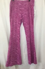 New No Boundaries Pink Purple Knit Flare Pants Juniors Women Many Sizes