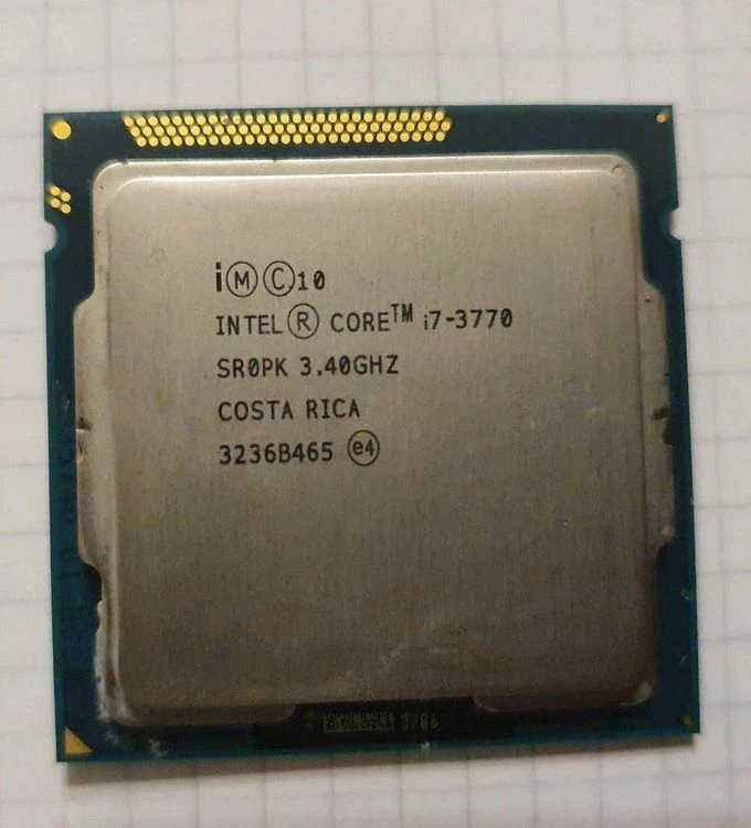 CPU DESKTOP SOCKET  INTEL CORE i3 i5 i7 8700 4770 3770 GARANZIA 1155 1150 1151 - Immagine 3 di 4