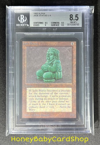 MTG Limited Edition Alpha 1993 Jade Statue BGS 8.5Q++ (Baby Quad++) NM/MT+ 93/94 - 第 6/6 張圖片