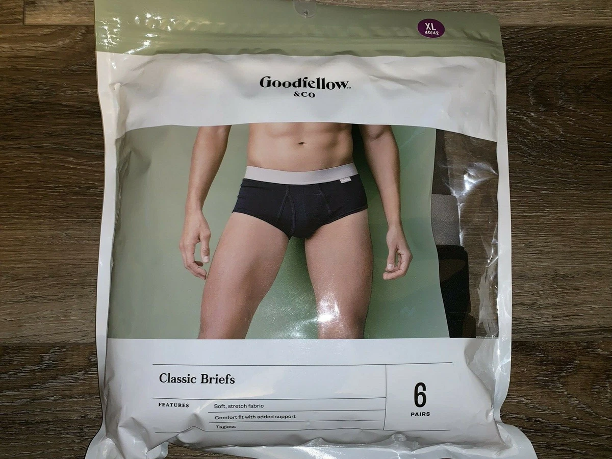 Men's Classic Briefs 6pk - Goodfellow & Co™ Black/gray/navy Xl