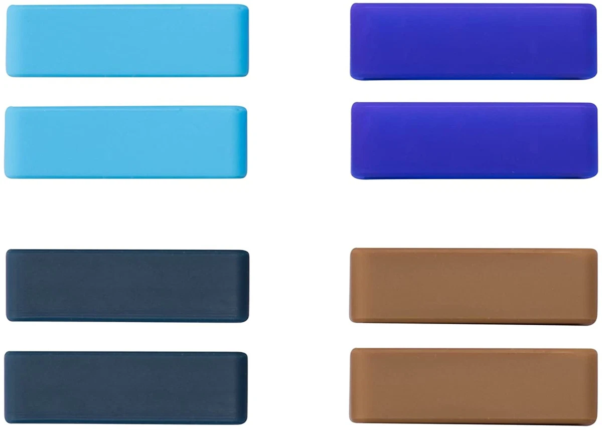 Ullchro 8 Pieces Silicone Watch Strap Loop Watch Band Retaining