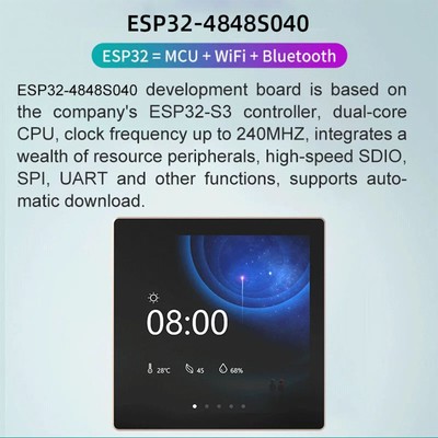 ESP32-S3 Development Board LVGL 86 Box Smart Home Switch Control Dual-Core CPU