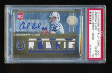 PSA 10 ANDREW LUCK 2012 PANINI CERTIFIED GOLD PATCH AUTO RC /25 *POP 2* GEM MINT