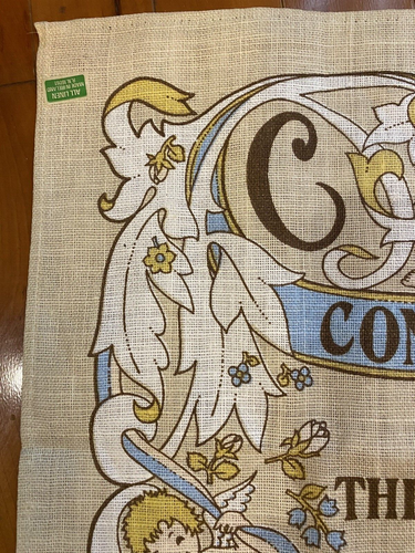 👑 NWT Charles & Diana ROYAL BIRTH Prince William/Harry Irish Linen Tea Towel 👑 - Picture 4 of 9