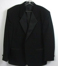 Fumagalli's 100 Wool Black Tuxedo Jacket 2 Button Han 1361 44S New  361 SC