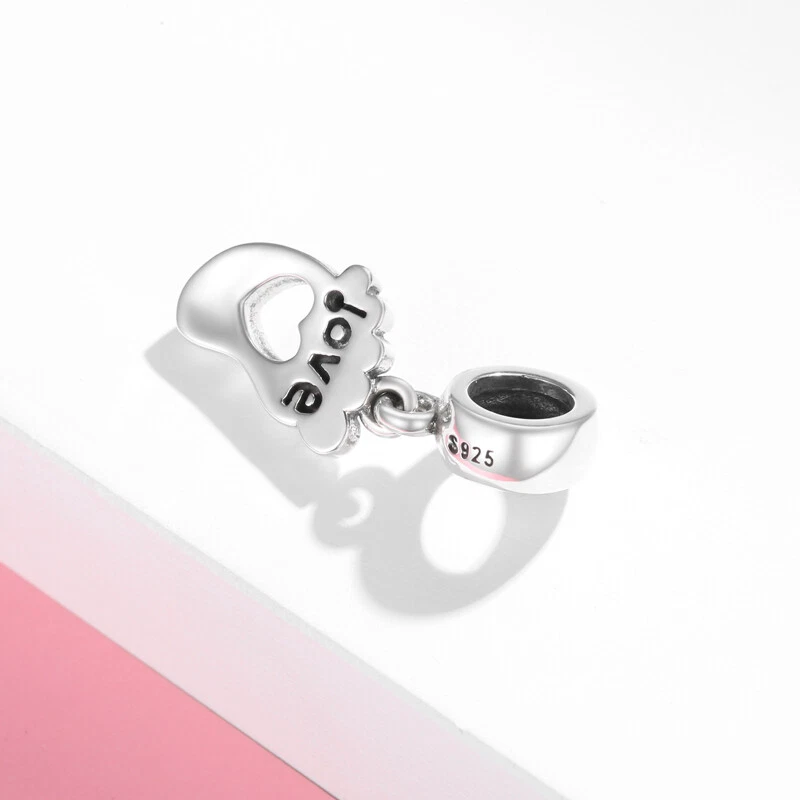 Charm Piedino Bambino cuore in argento 925 - Les Folies - Immagine 4 di 4