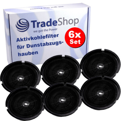 6x Aktivkohlefilter für Refsta Andro III 4236 4238 4239 4246 4239 4249