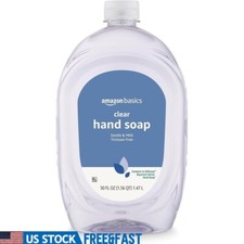 Gentle Mild Clear Liquid Hand Soap Refill Triclosan Free pH Balanced 50oz 1 Pack 0.10 per fl oz