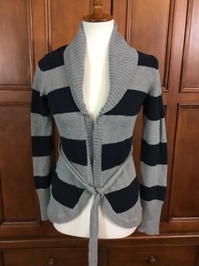 navy fitted cardigan