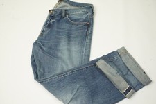 Chimala Selvedge 100% Cotton Medium Wash Mens Blue Jeans Sz 34 Made Japan