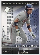 Chipper Jones 2004 SPx #30  Atlanta Braves  Hall of Fame  #1