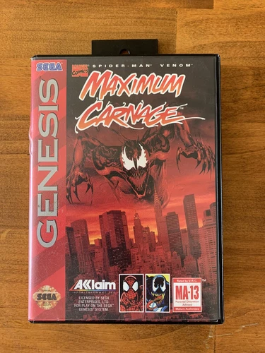 Spider-Man and Venom: Maximum Carnage (Sega Genesis, 1994) Spidey Beat Em Up