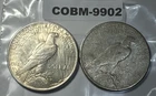 Lot of 2 Silver Peace Dollars - 1922 P & 1925 P COBM-9902