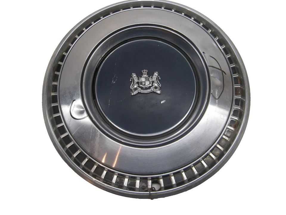 Ford D1MY-1130-A 1970 1971 1972 Mercury Marquis 15" color azul cubierta de rueda con llave Foto 3 de 4