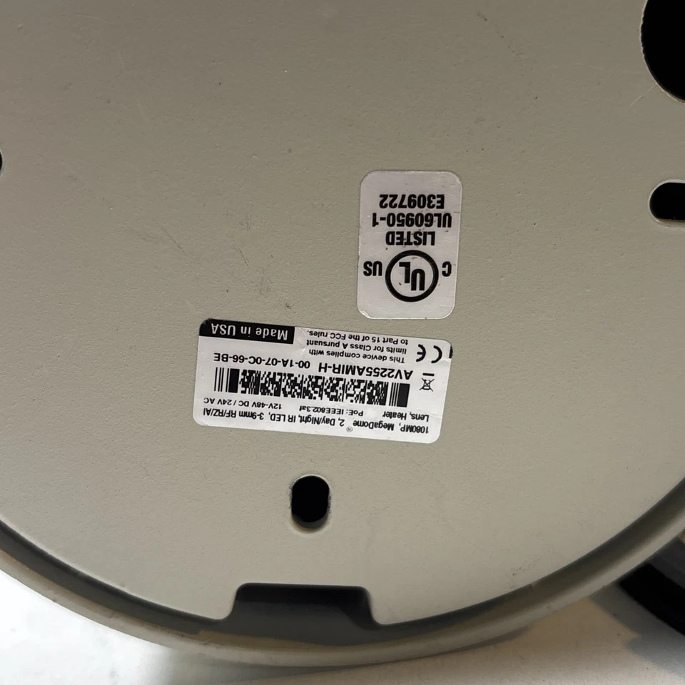 Arecont Vision AV2255AMIR  2.1MP 1080p outdoor dome IP camera - Image 3 of 4