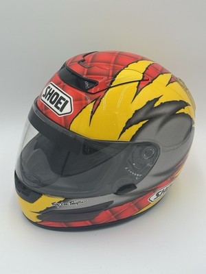 Vintage 1999 Shoei X-SP Motorcycle Helmet Troy Lee Designs XL 61-62cm Full Face