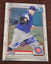 2020 Bowman Chrome LUKE LITTLE Cubs In-Person Signed Autographed AUTO