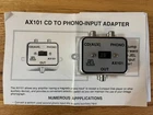 JEL AX101 CD Aux to Phono Input Adapter ☆ Vintage Tube Amp ☆ Eico Fisher Dynaco