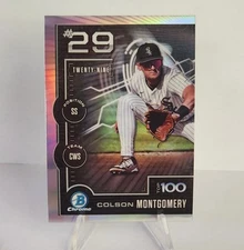2025 Bowman Chrome COLSON MONTGOMERY Scouts Top 100 #BTP-29 - White Sox