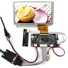 VGA AV Controller Board and 6.2 Inch HSD062IDW1 800x480 50Pin TTL LCD Screen