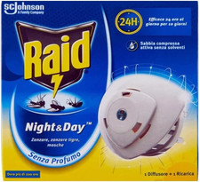 Raid Night & Day Elektrischer Diffusor Fliege...