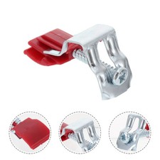 10Pcs Durable Kitchen Installation Clips Red Plastic and Steel Sink Parts