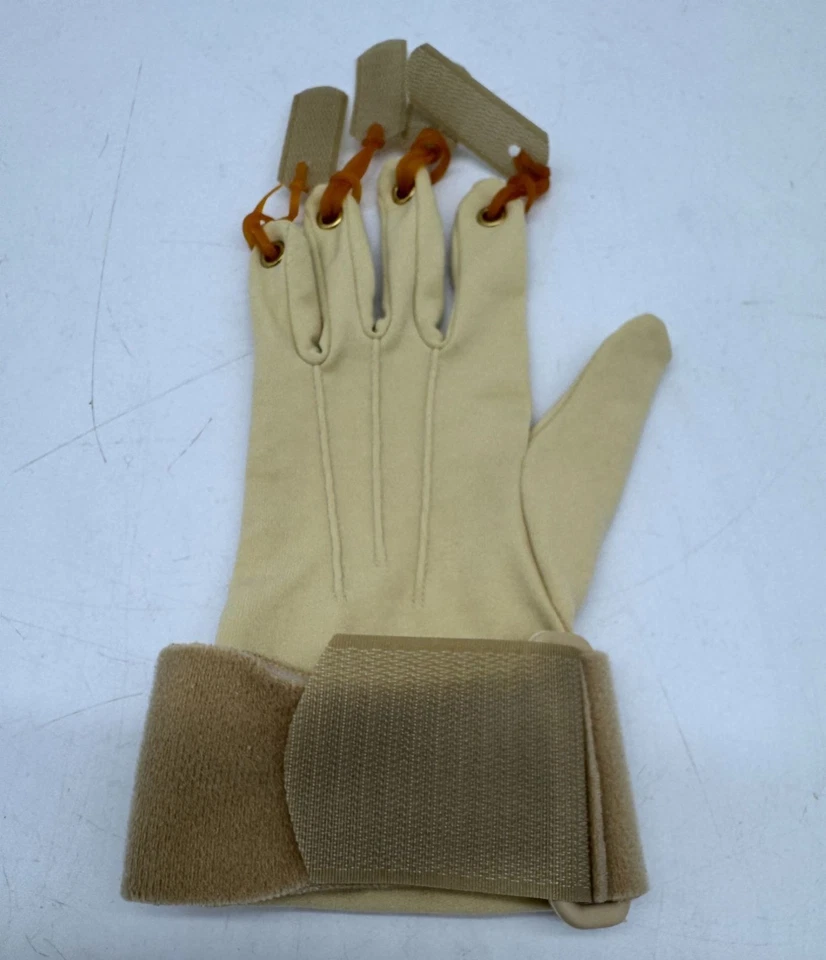 Therapy/Resistance Exercise Glove With Adjustable Straps Finger Hand Exerciser - Image 3 of 4