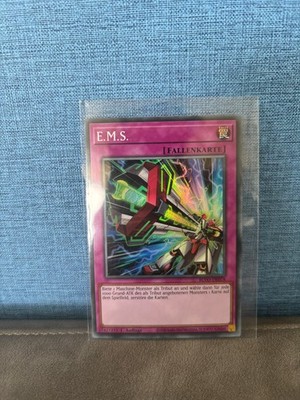 Yu-Gi-Oh! Karte E.M.S. Super Rare BLVO Deutsch