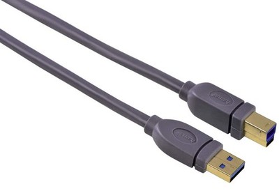 Hama 3m USB 3.0 USB-Kabel USB A-Stecker zu USB B-Stecker Datenkabel Druckerkabel