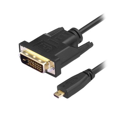 R08 Micro HDMI auf DVI Kabel 24+1 Stecker HDMI FullHD Adapter 1,8m für Kamera TV