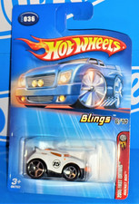 Hot Wheels 2005 First Editions Blings Rocket Box Flat White w/ #15 Black Skirt