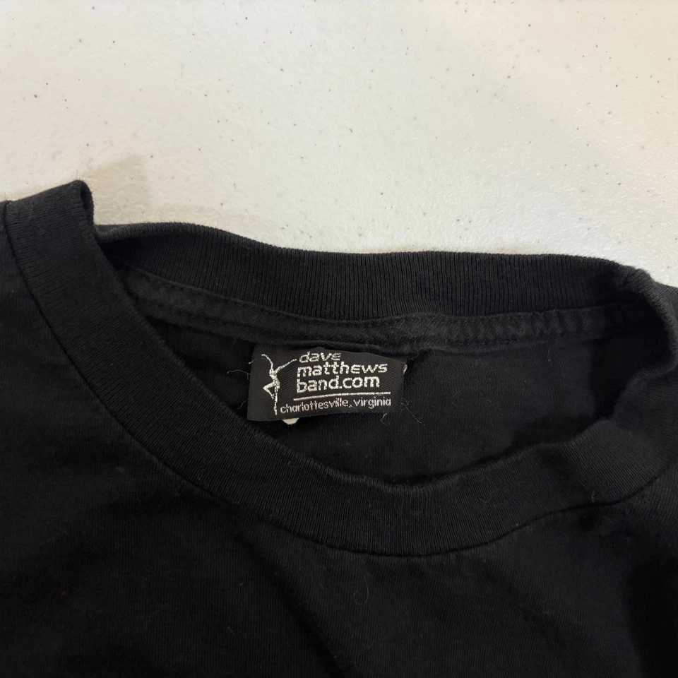 Camiseta De Colección Dave Matthews Band Tour Para Hombre Talla 2XL Banda de Rock Negra Y2K Foto 4 de 4