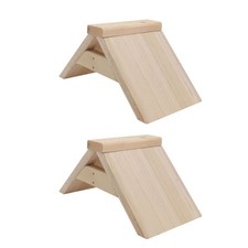 2PCS Pet Bird Rest Stand Wooden Pigeon Perch for Pigeons Parrots and Doves