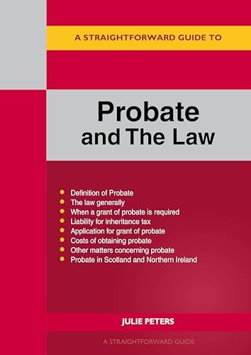 A Straightforward Guide to Probate and The Law by Julie Peters PAPERBACK - Image 6