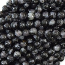 6mm gray opal round beads 15.5" strand