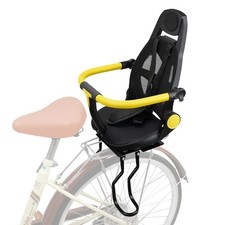 Rear Back Seat for Kids Back Mount, Upgrade Rear Mounted Child Bike dark black