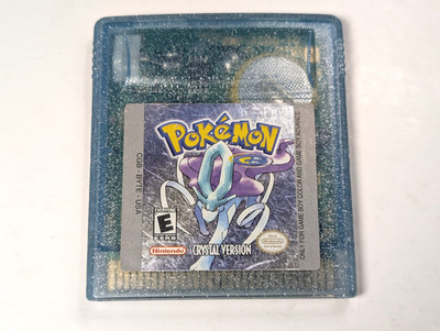 Pokemon Crystal Game Boy Color authentic, new battery installed