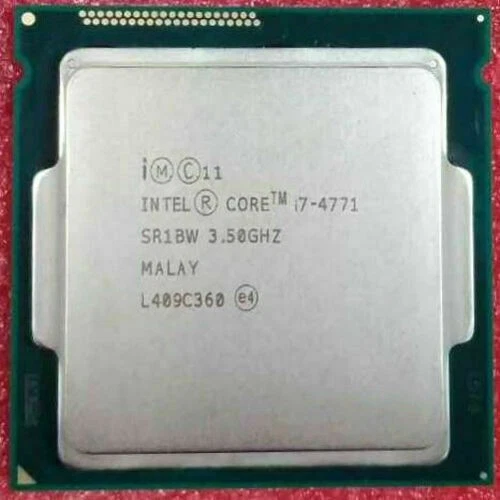 Intel Core i7-4771 3.5GHz Quad Core LGA1150 SR1BW 8 threads CPU Processor - Image 4 of 4