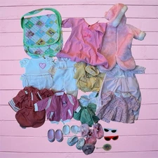 Vintage Cabbage Patch Kids Clothes Shoes Accessories Diaper Bag Lot Bundle