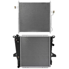 Radiator & AC Condenser Cooling Kit For Ford Explorer 1997 1998 1999 2000 2001