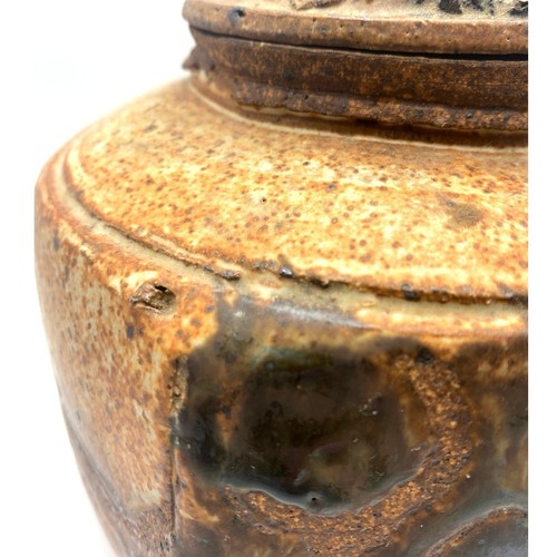 Cynthia Bringle FIRMATO 1966 vaso coperto Eads TN studio arte ceramica coperchio raro - Foto 10 di 10