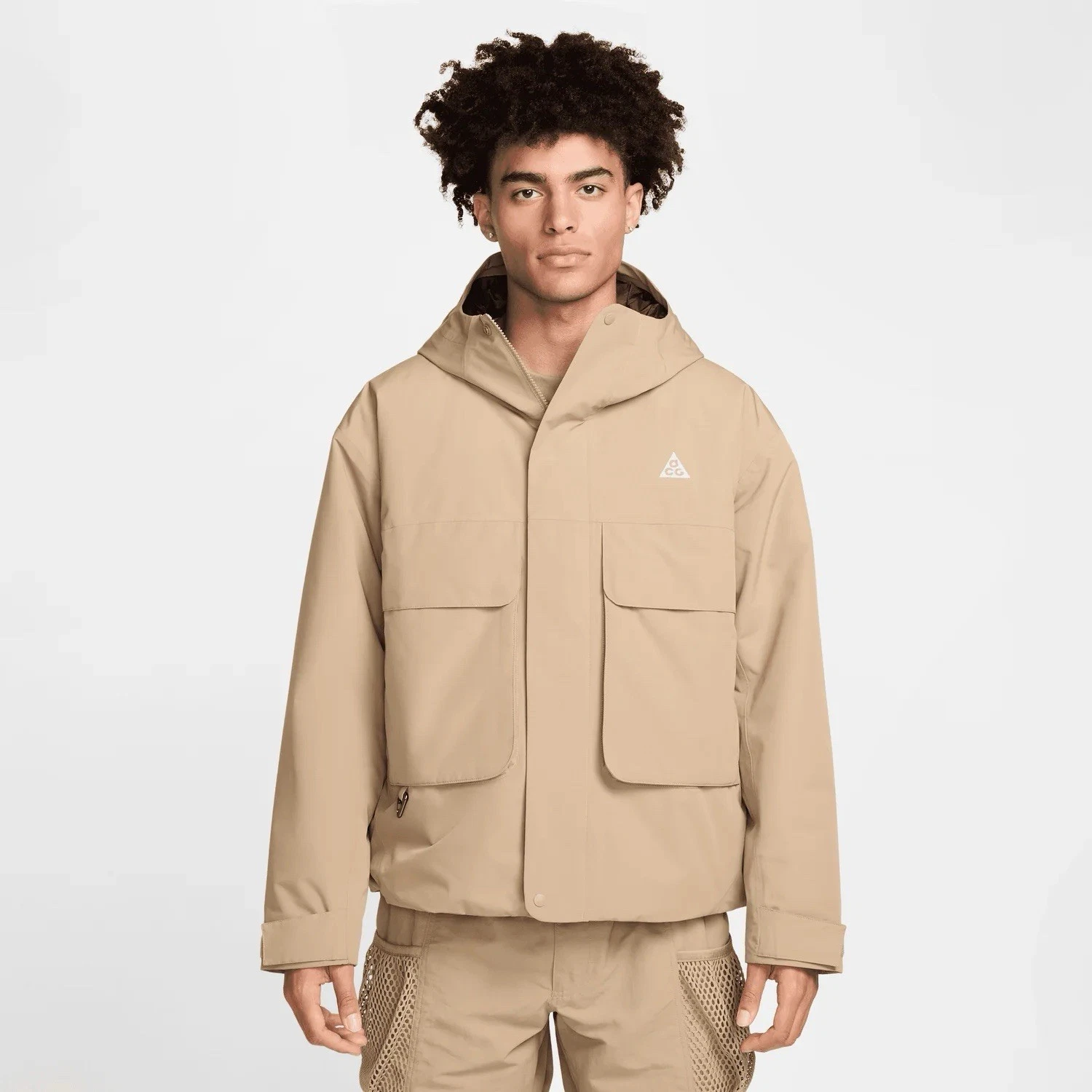Men’s Size Small Nike ACG PrimaLoft Skull Peak Storm-FIT Jacket Khaki FV8681-247