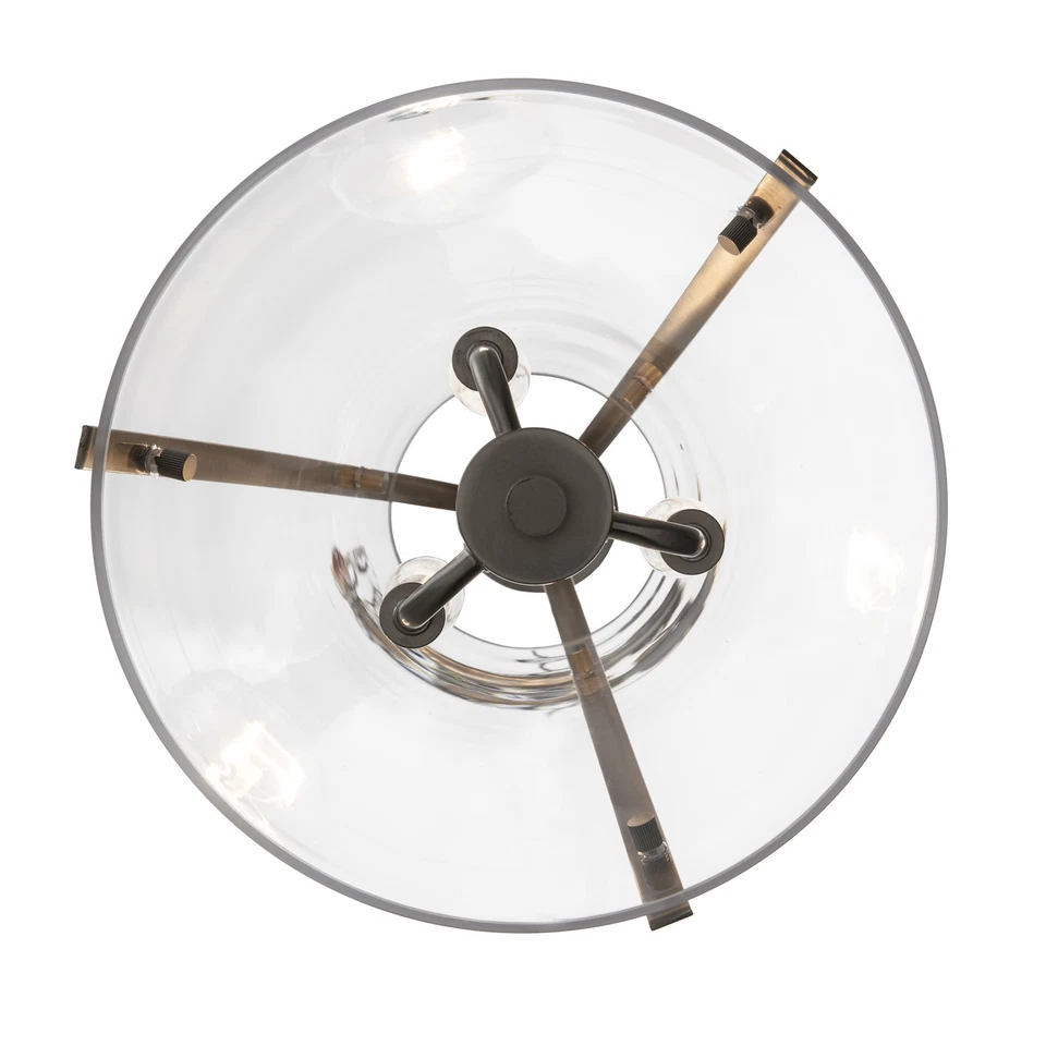 Vela cónica Trans Globe Lighting 11583 Alivia 3 luces 11" W - níquel Foto 2 de 4