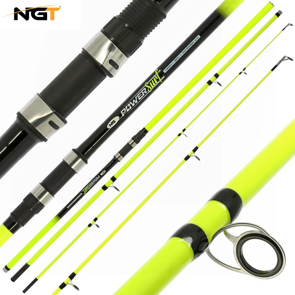 Sea Fishing Uk Fishing Pole 12FT BEACH SEA FISHING KIT SET ROD REEL TACKLE  RIGS ETC