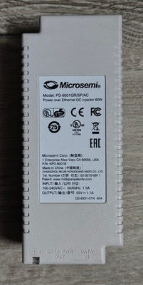 Microsemi PD-9501GR/SP/AC   60W PoE Injector / PoE Adapter