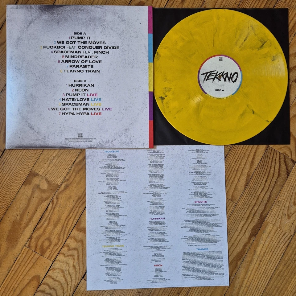 Electric Callboy - Tekkno Tour Yellow Black Marbled Vinyl / LP / Schallplatte - Bild 2 von 4