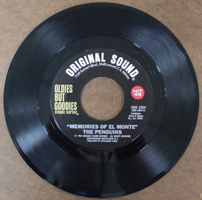 The Penguins-Memories of El Monte/Heavenly Angel-Original Sound OBG 4504 7''