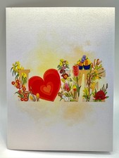 Origami Pop Cards Rainbow Lorikeet LOVE Birds Handmade 3D Pop Up Card