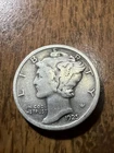 1925 Mercury Dime - Actual Silver Coin Shown Fine Shape Same Day Shipping Free